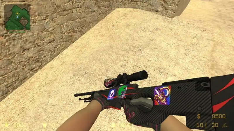 AWP Redline 4x stickers