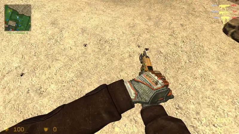 P2000 SCORPION WITH GOLD STICKERS